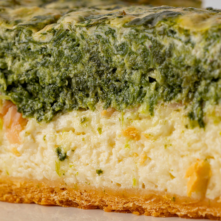Spinach & Salmon Quiche Cold