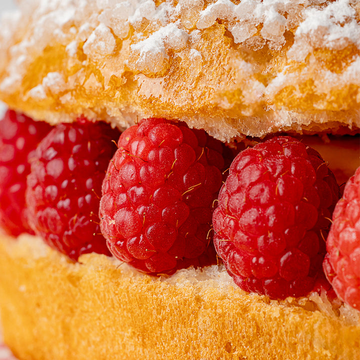 Large Raspberry Tarte Tropezienne