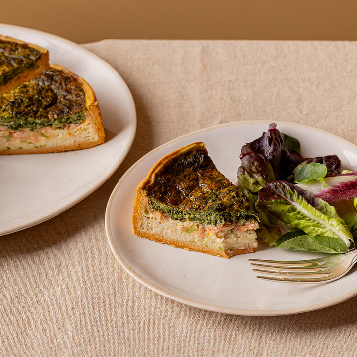 Whole Spinach & Salmon Quiche