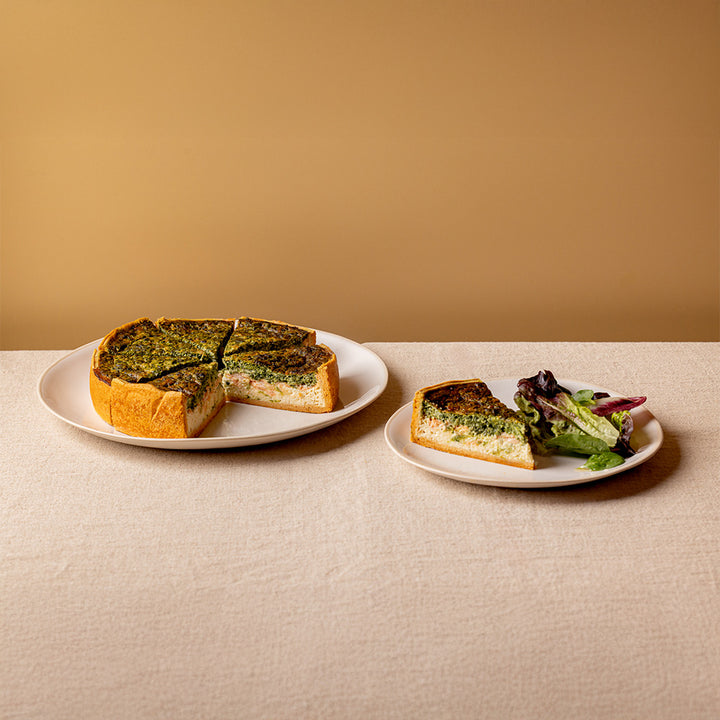 Spinach & Salmon Quiche Cold