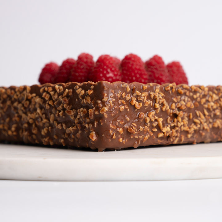 Large Vegan Raspberry & Chocolate Cake