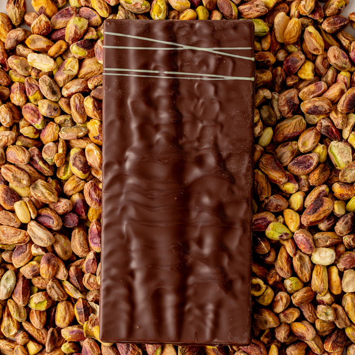 Pistachio & Kataifi Dark Chocolate Bar