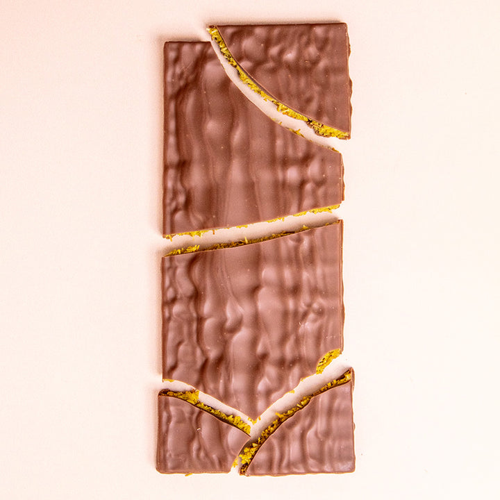Pistachio & Kataifi Milk Chocolate Bar
