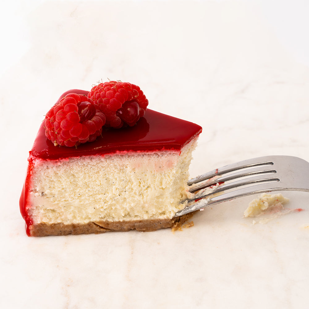 Small Vanilla & Raspberry Cheesecake